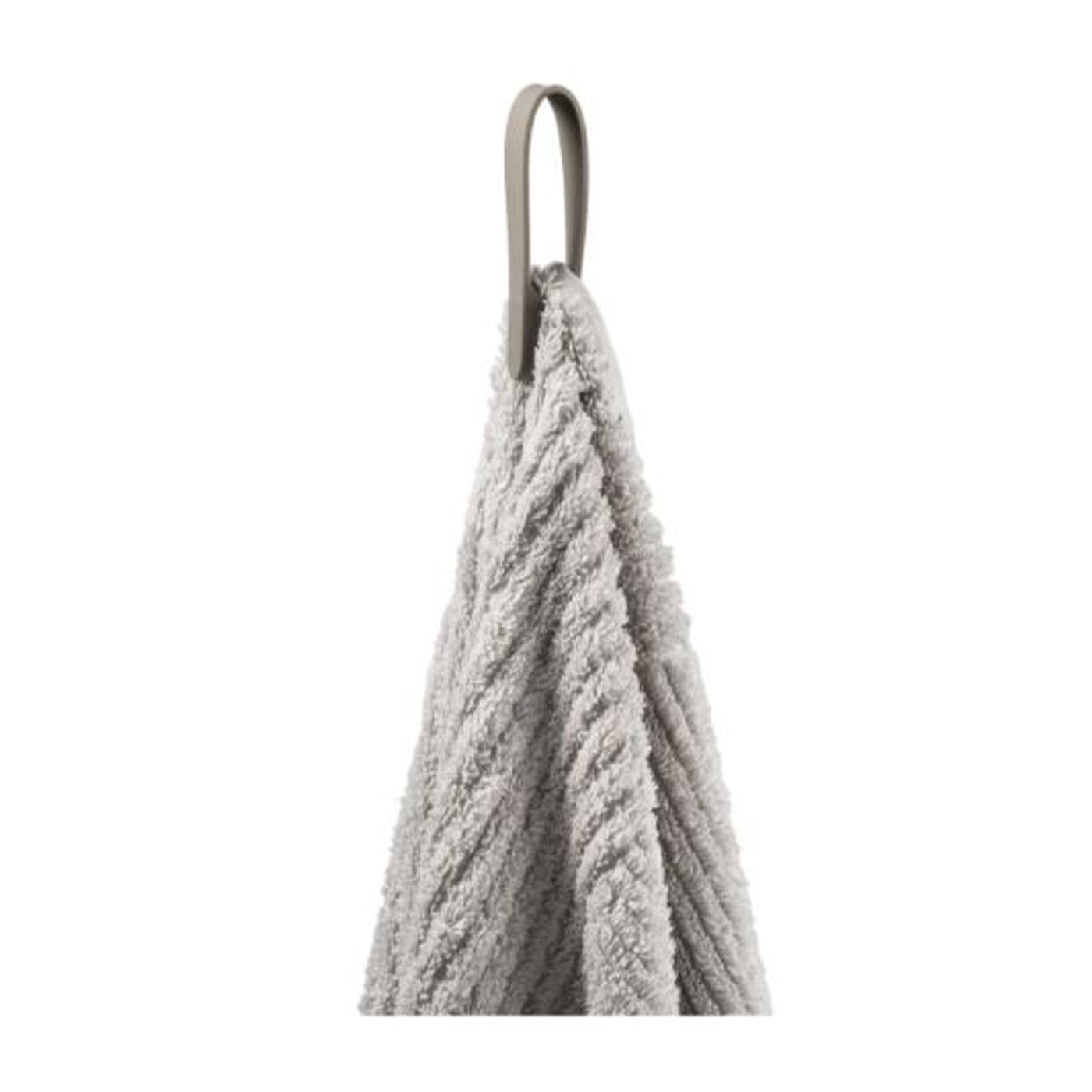 Set de 2 porte-torchons aimantés en silicone boucle Loop taupe