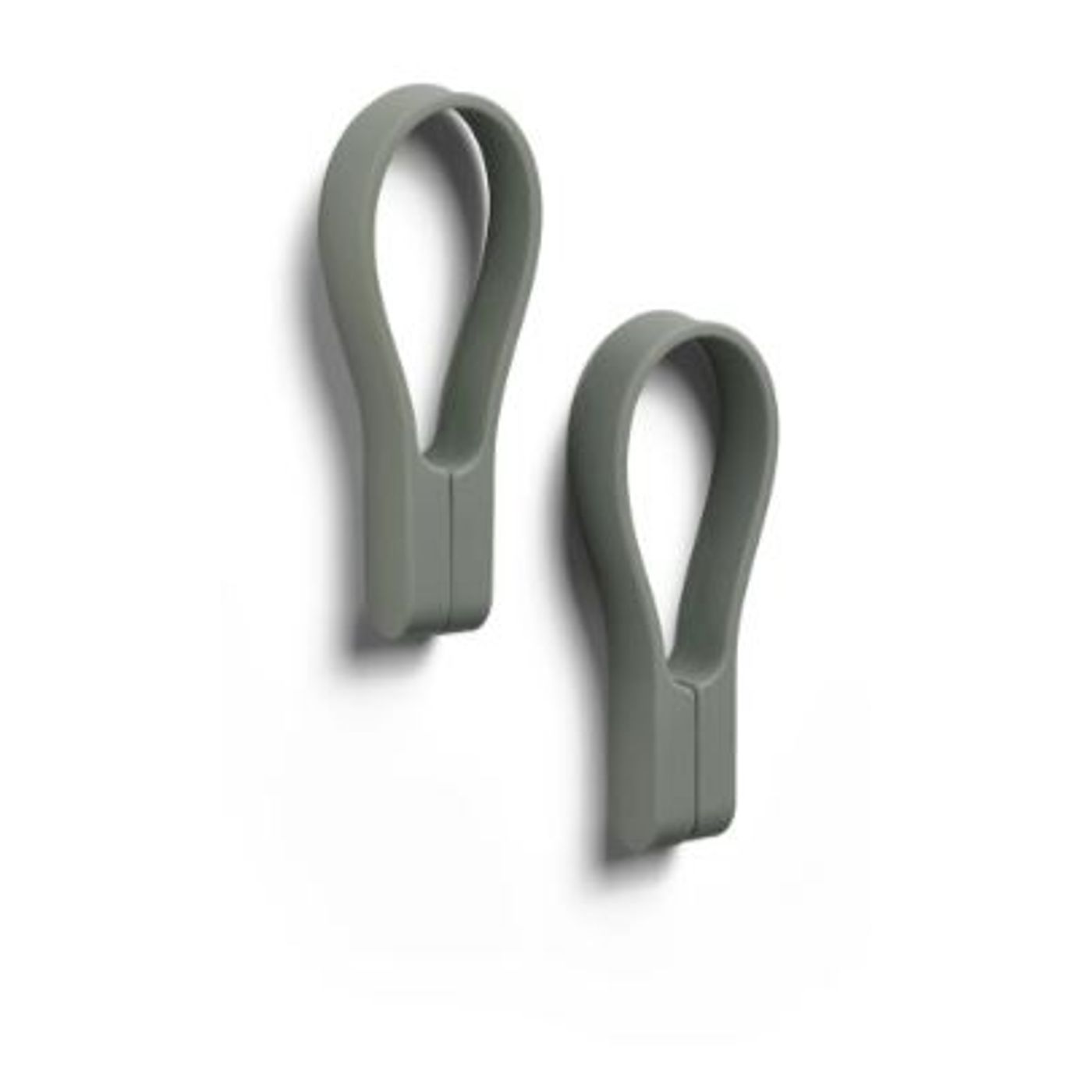 Set de 2 porte-torchons aimantés en silicone boucle Loop vert