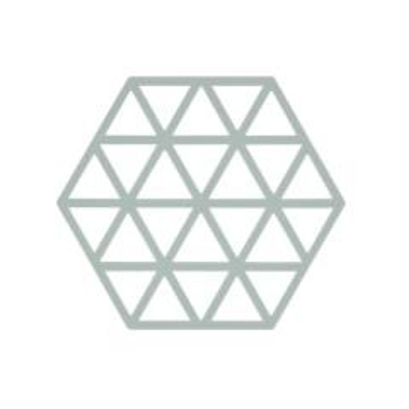 Dessous de plat hexagon bleu clair