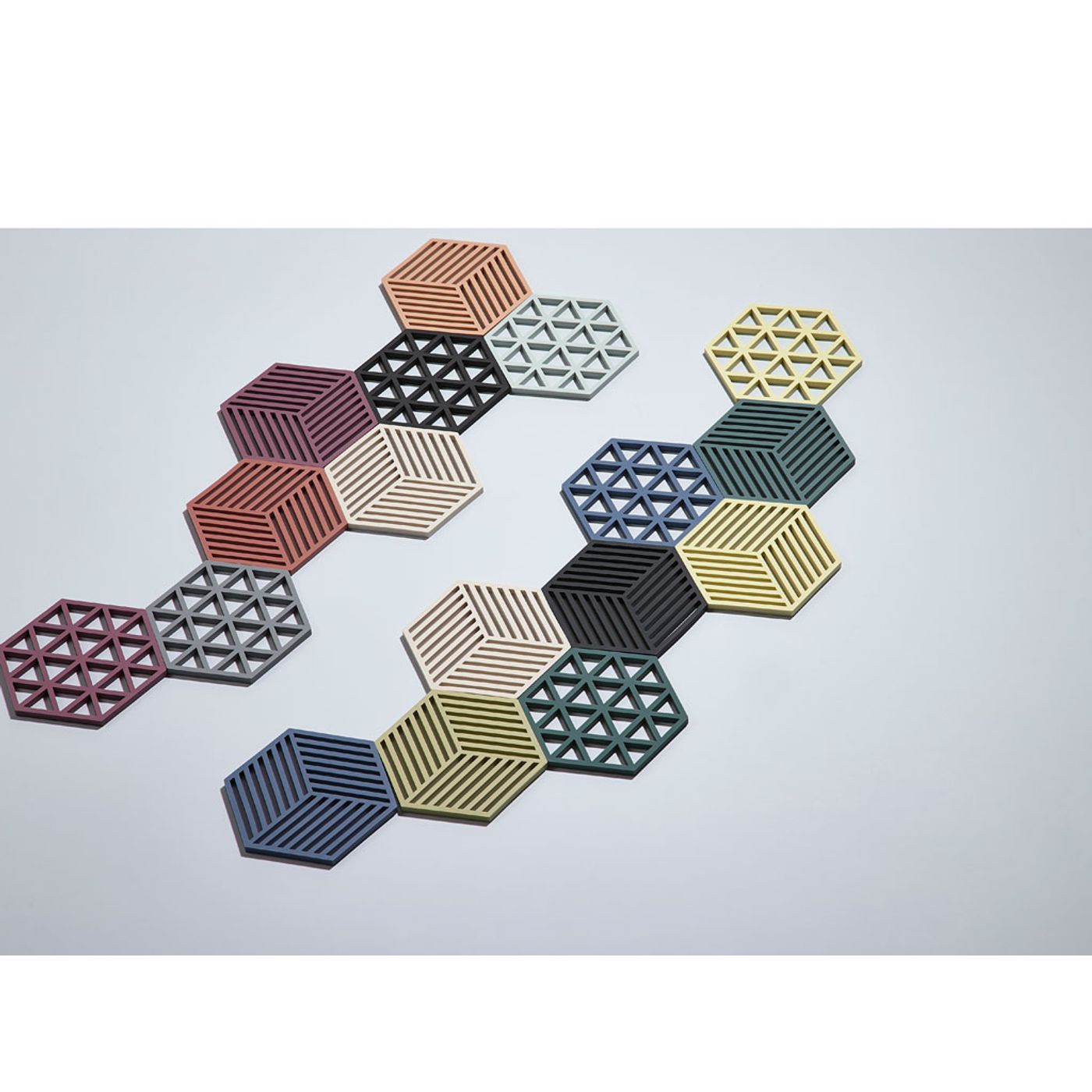 Dessous de plat hexagon denim