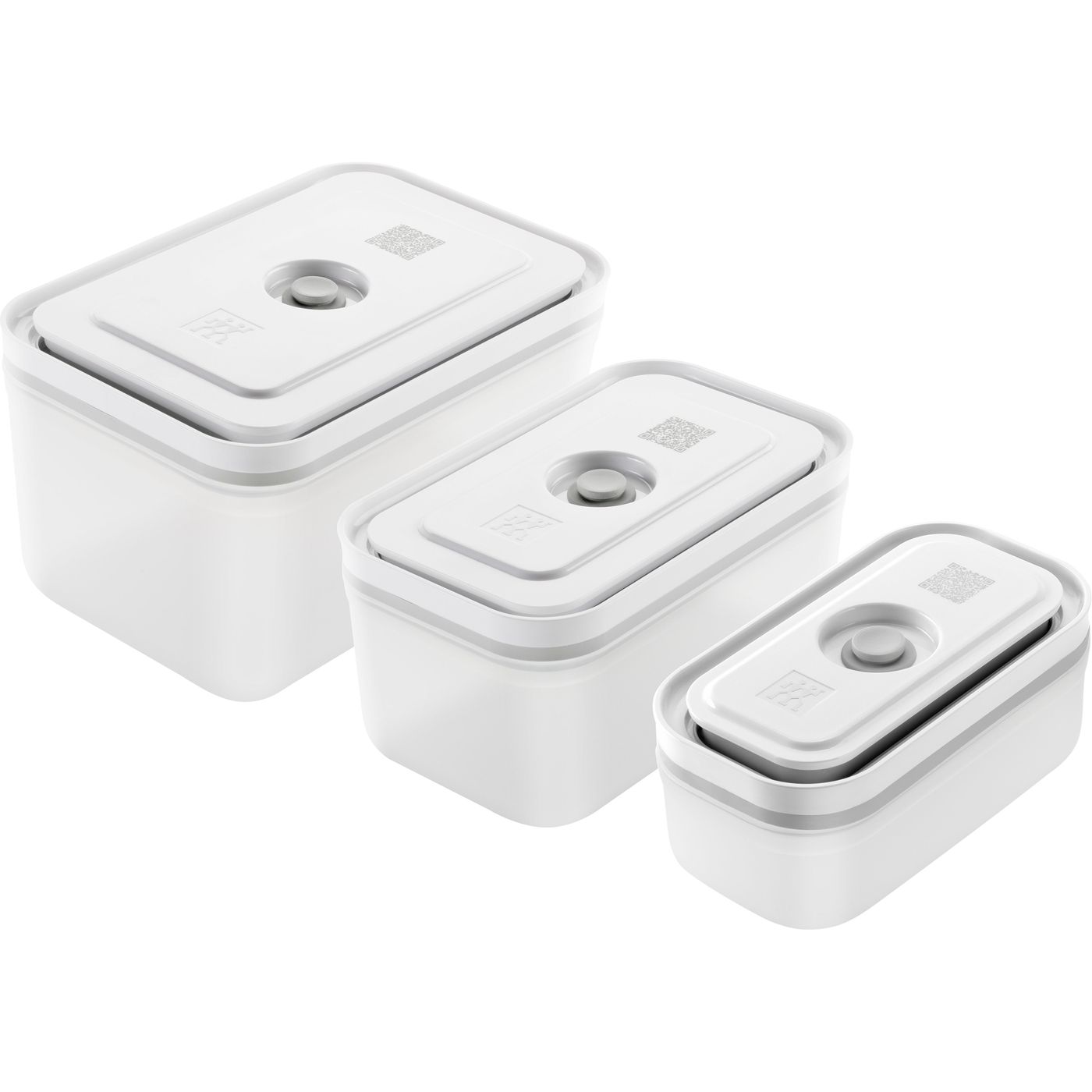 Set 3 boites sous-vide Fresh&Save plastique S/M/L
