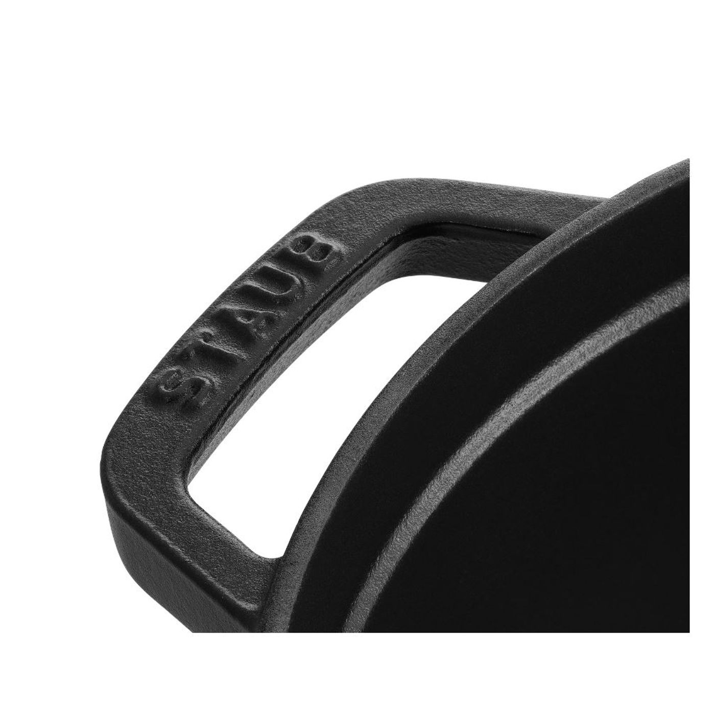 Cocotte en fonte ronde 26 cm noir mat