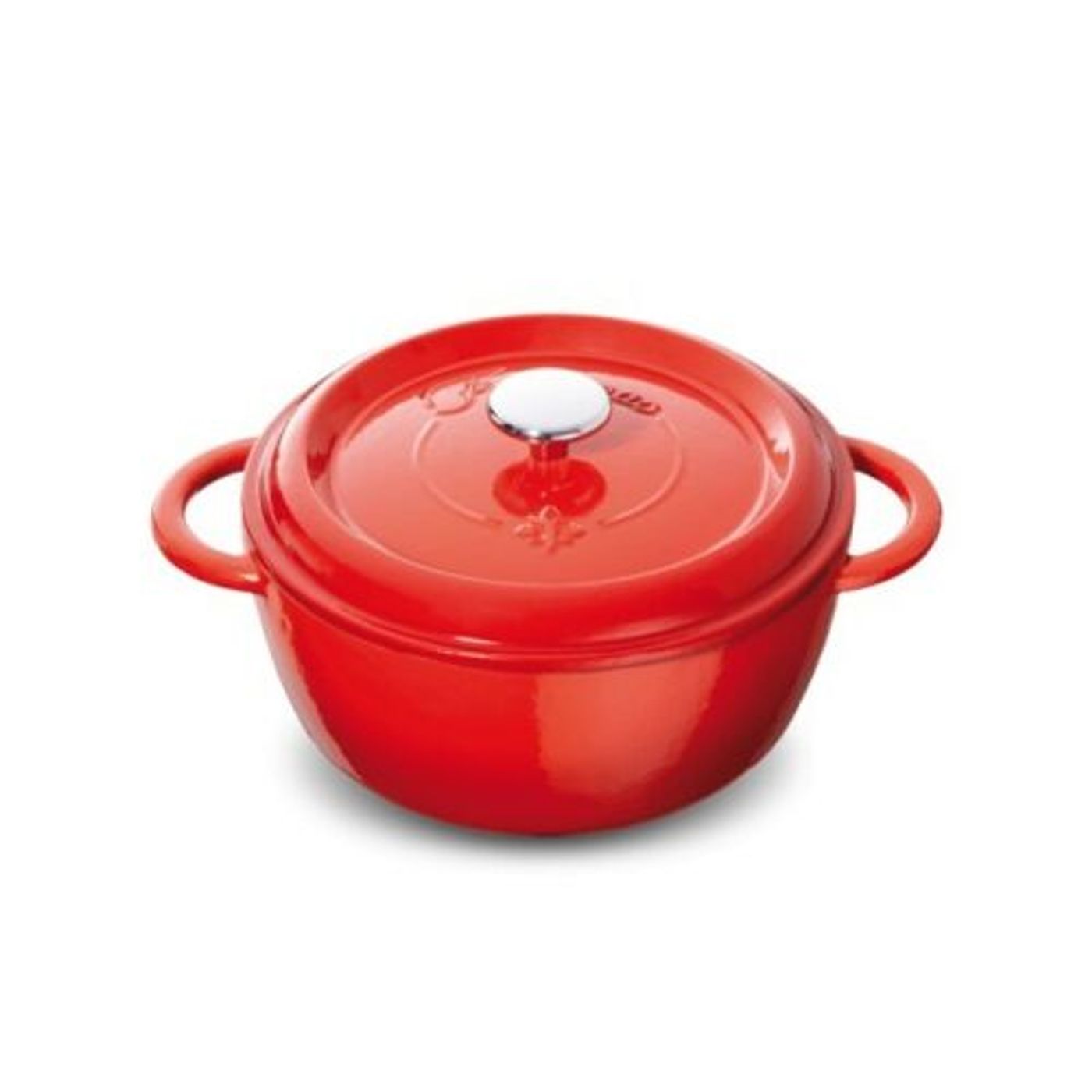 Cocotte en fonte rouge 20 cm