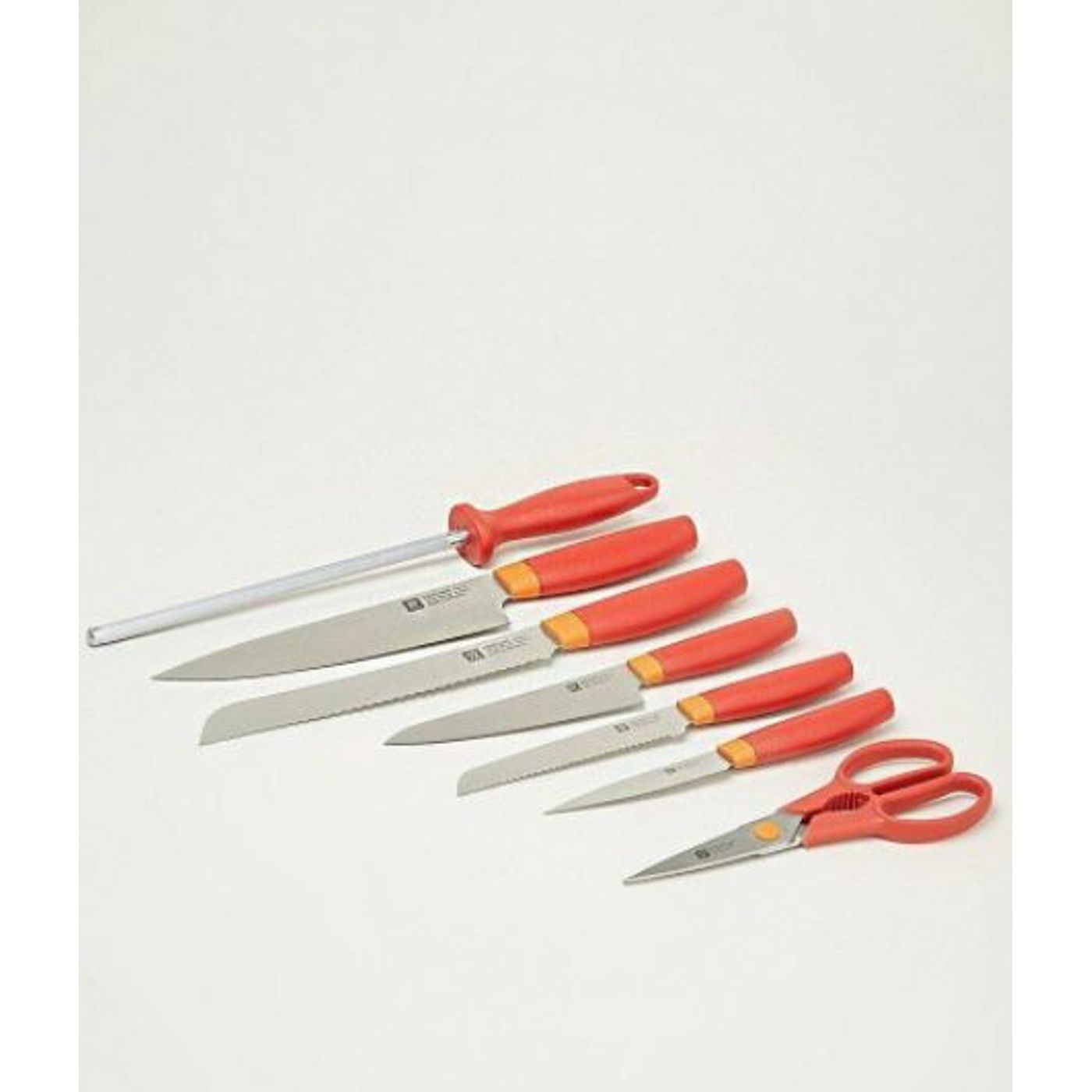 Bloc couteaux 8 pièces Rouge