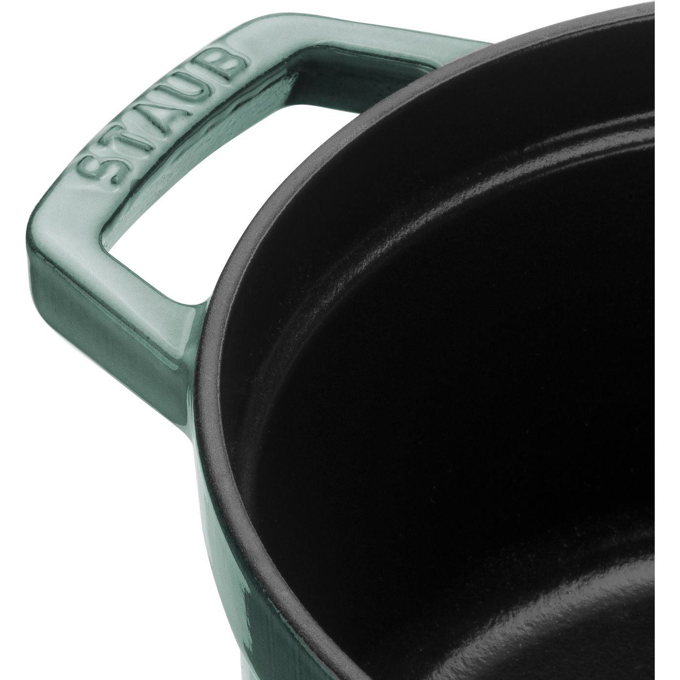 Cocotte en fonte ronde 20 cm Eucalyptus