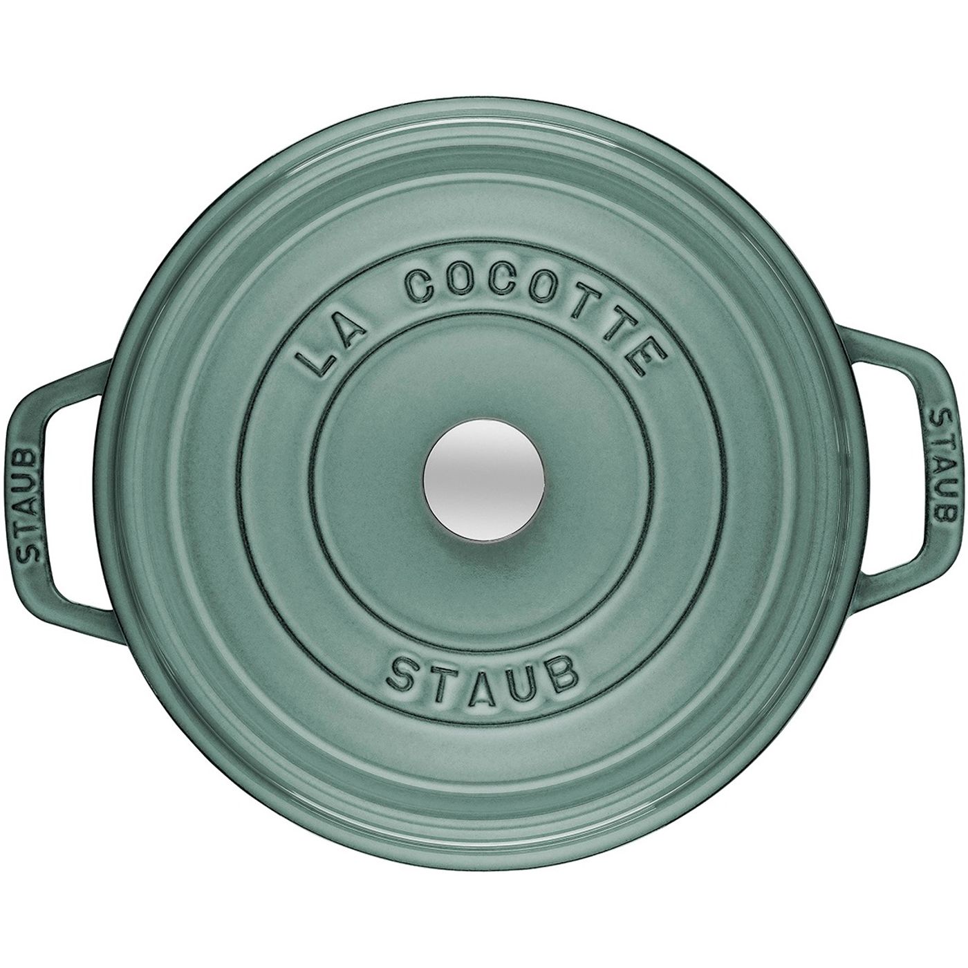 Cocotte en fonte ronde 20 cm Eucalyptus