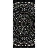 Tapis vinyle noir & blanc 49,5 x 83 cm - Visuel 0