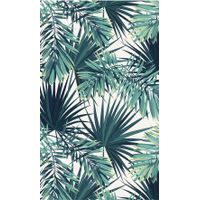 Tapis vinyle feuillage vert 49,5 x 109 cm - Visuel 0