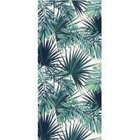 Tapis vinyle feuillage vert 49,5 x 83 cm - Visuel 0