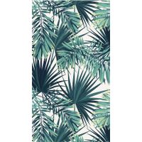 Tapis vinyle feuillage vert 66 x 120 cm - Visuel 0