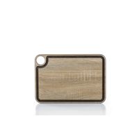 Planche à découper avec rigole 33 x 23 cm effet bois - Visuel 0