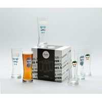 6 verres à bière HIPSTER 25 CL - Visuel 1