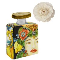 Mini diffuseur de parfum Gold Sicily 100 ml et sa fleur - Visuel 0