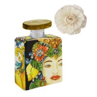 Mini diffuseur de parfum Gold Sicily 100 ml et sa fleur + Flagrance n°3 50 ml - Visuel 0