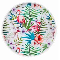 PLATEAU ROND FLAMANT ROSE 40 CM - Visuel 0