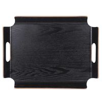 Plateau bois noir 44 x 33 cm - Visuel 0