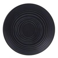 Assiette Plate Moon noire 27cm - Visuel 0