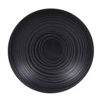 Assiette creuse Moon noire 22cm - Visuel 1
