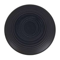 Assiette dessert Moon noire 22,5cm - Visuel 0