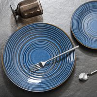 Assiette dessert Moon bleue 21cm - Visuel 2