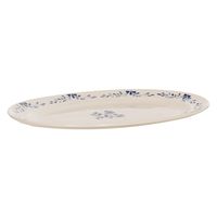 Plat ovale 32x30cm Appoline Bleu - Visuel 1
