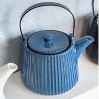 Théière Tiao 1L avec filtre bleue - Visuel 2