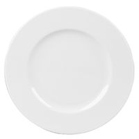 Assiette plate CHAMONIX blanc - Visuel 0