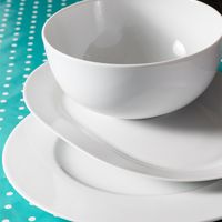 Plat rond CHAMONIX blanc - Visuel 2