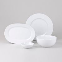 Plat rond CHAMONIX blanc - Visuel 3