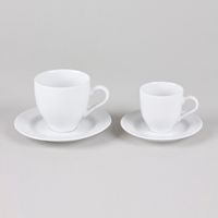 Tasse à thé avec soucoupe CHAMONIX blanc - Visuel 3