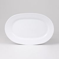 Plat ovale CHAMONIX blanc - Visuel 0