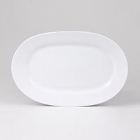 Plat ovale CHAMONIX blanc - Visuel 1