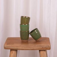 Coffret de 4 gobelets Jaspe 20 cl vert - Visuel 0