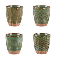 Coffret de 4 gobelets Jaspe 20 cl vert - Visuel 1