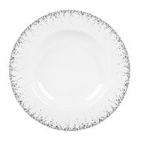 Assiette creuse BOREALIS gris 22cm - Visuel 0