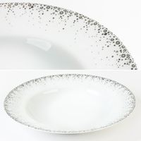 Assiette creuse BOREALIS gris 22cm - Visuel 1
