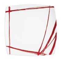 Assiette plate EXPRESSION rouge - Visuel 1