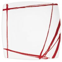 Plat carré EXPRESSION rouge - Visuel 1