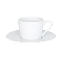 Paire Tasse Café Louna Blanc Relief 12 cl - Visuel 0