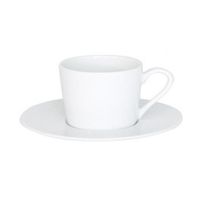 Paire Tasse Café Louna Blanc Relief 12 cl - Visuel 1