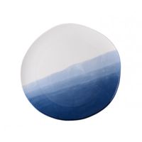Assiette plate Estampe Bleu 26 cm - Visuel 1