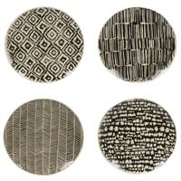 Coffret 4 assiettes plates BLACKSIGN - Visuel 0