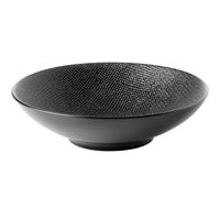Assiette creuse VESUVIO noir 19 cm - Visuel 0