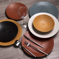 Assiette Plate vesuvio safran 27 cm - Visuel 1