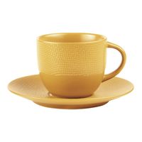 Tasse thé 22 cl + soucoupe VESUVIO safran - Visuel 0