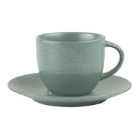 Tasse thé 22 cl + soucoupe VESUVIO bleu - Visuel 0