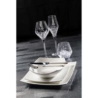 Assiette dessert DUNE blanche - Visuel 2