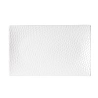 Plat rectangulaire DUNE 25 x 15 blanc - Visuel 0