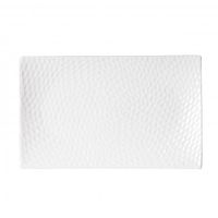 Plat rectangulaire DUNE 25 x 15 blanc - Visuel 1
