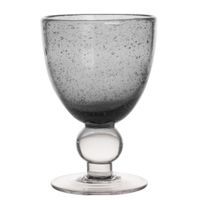Verre à pied ARTISAN BULLE gris 28 cl - Visuel 0